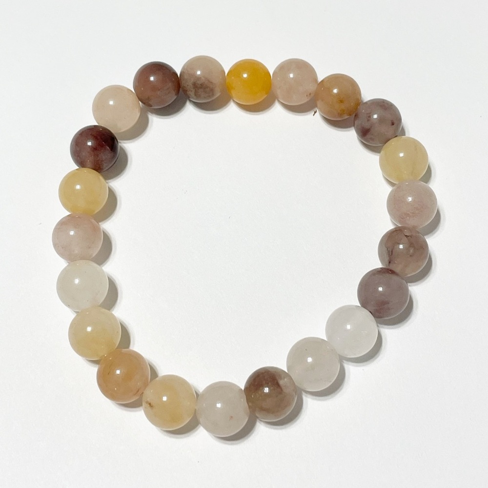 Natural Stone Cherry Agate Crystal Healing Bracelets 8mm